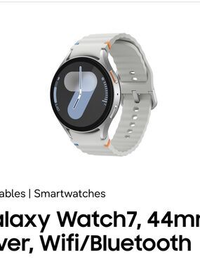 Samsung Galaxy Watch7, 44mm, Silver, Wifi/Bluetooth